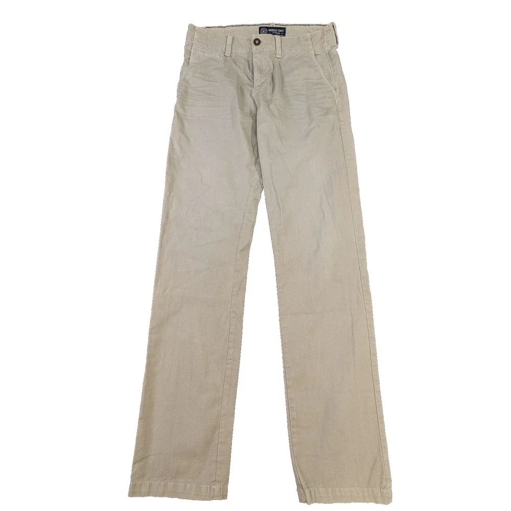 American Eagle Chino Pants Mens 31x34 Khaki Slim Straight Stretch Casual Preppy